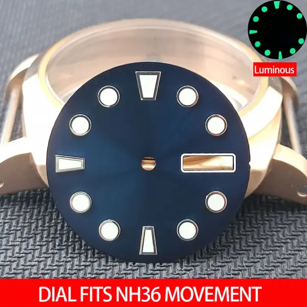 28.5mm Luminous Watch Dial for NH35/NH36 - Image 7