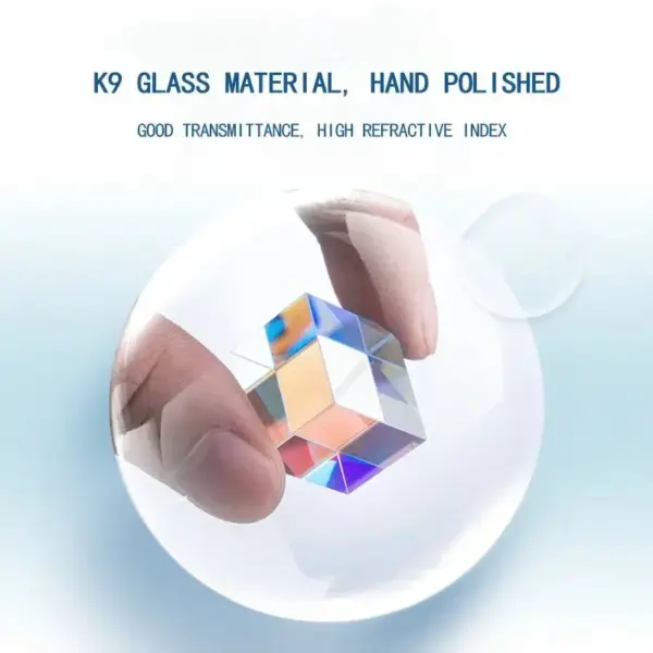 Colorful Optical Glass Cube Prism for Gifts - Image 3