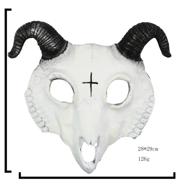 Goat Skull Horn Mask for Halloween Cosplay - Image 6