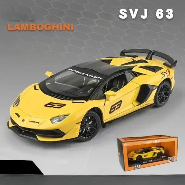 1:24 Scale Lamborghini Aventador SVJ Diecast - Image 12