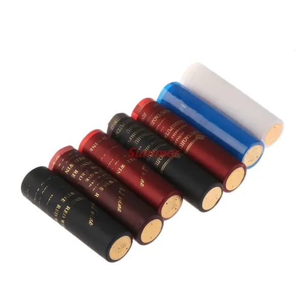 10pcs PVC Heat Shrink Caps for Wine Bottles - Image 3