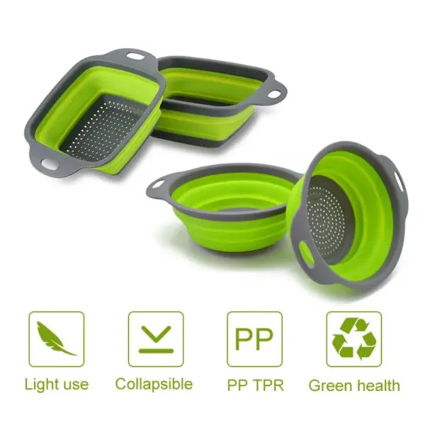 Silicone Collapsible Drain Basket for Kitchen - Image 3