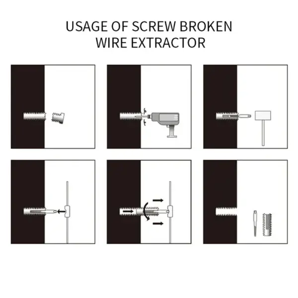 5/6Pcs Damaged Screw Extractor Set - Image 6