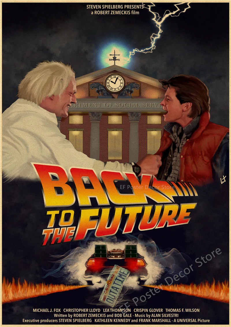 Vintage Back To The Future Movie Poster Print 36 Vintage Back To The Future Movie Poster Print - Image 36