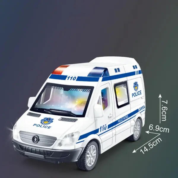 1:32 Mini Diecast Emergency Vehicle Set - Image 4
