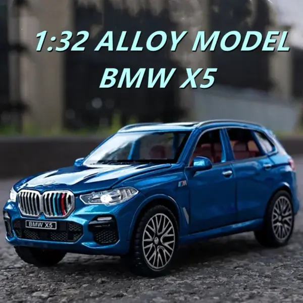 1:32 BMW X5 Alloy Model Car with Sound Light - Image 2