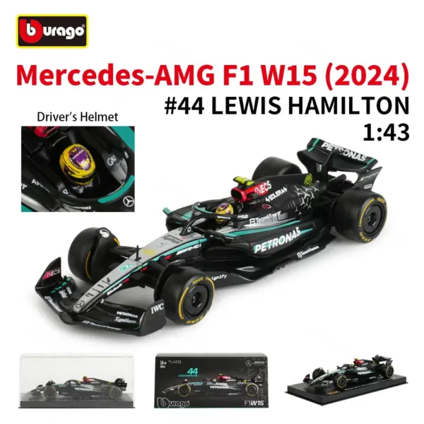 Bburago 1:43 Mercedes AMG W15 Diecast Model