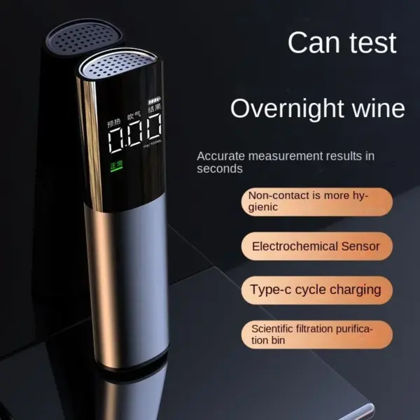 Portable Rechargeable Non-Contact Alcohol Tester - Image 3