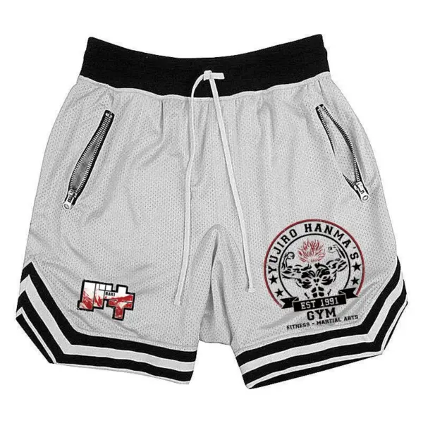 Hanma Baki Anime Quick Dry Mesh Shorts - Image 9