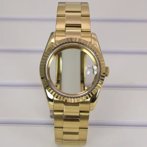 Gold PVD Watch Case for Seiko Miyota 8215 - Image 8