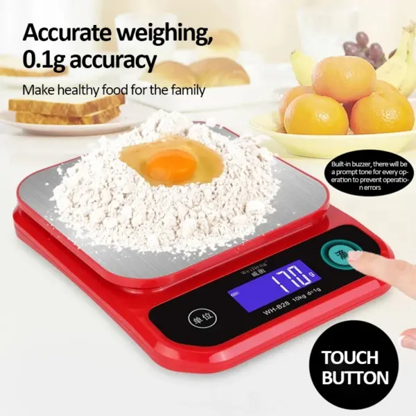 Rechargeable Digital Kitchen Scale 10kg/1g - Image 3