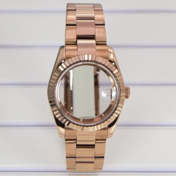 Rose Gold Luxury Watch Cases for Seiko Miyota - Image 7