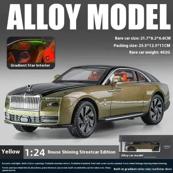 1:24 Rolls Royce Spectre Diecast Model Car - Image 9