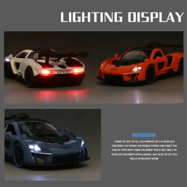 1:32 Alloy McLaren Senna Model Car Diecast - Image 5