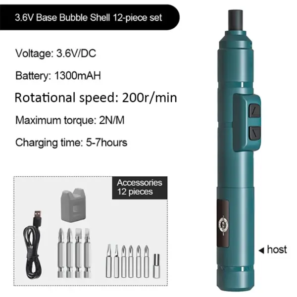 Mini Wireless Electric Screwdriver 3.6V Set - Image 11