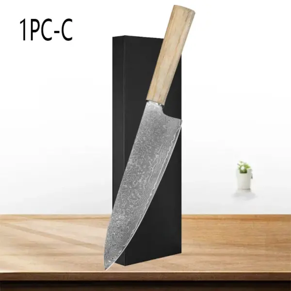 Damascus Steel Chef Knife for Versatile Cooking - Image 11
