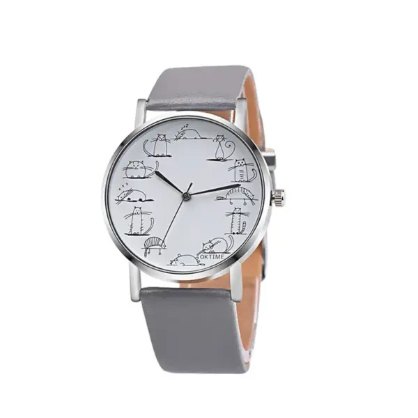 Cat Quartz Wristwatch for Women T-GOER Model 065826 - Image 4