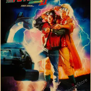 Vintage Back To The Future Movie Poster Print 76 S8e952983a7f1476581169c5b72821d59h 1
