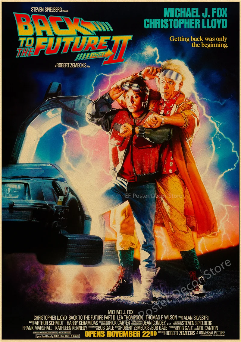 Vintage Back To The Future Movie Poster Print 28 Vintage Back To The Future Movie Poster Print - Image 28