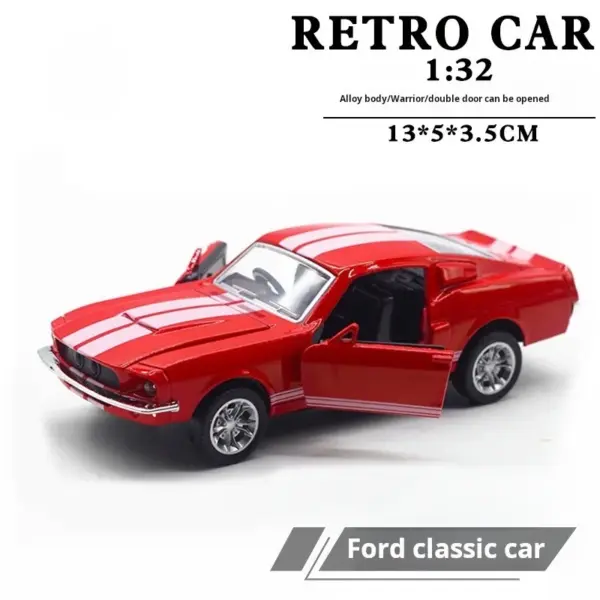 1:32 Diecast Mustang GT Vintage Model Car - Image 4
