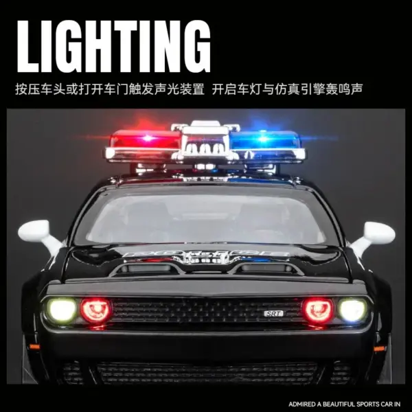 1:32 Dodge Challenger Hellcat Police Model - Image 3