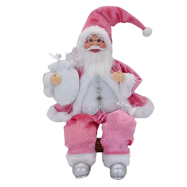 Santa Claus Sitting Decoration 14 Inch Figure 12 Santa Claus Sitting Decoration 14 Inch Figure - Image 12