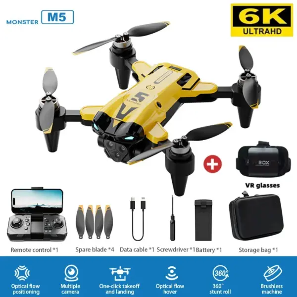 M5 Drone 8K HD Dual Camera Quadcopter - Image 9