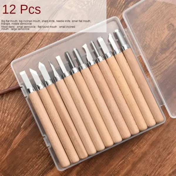 Wood Carving Chisel Knife Set 3-12pcs - Image 7