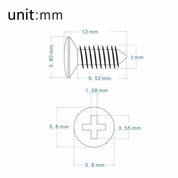 25pcs Guitar Pickguard Mounting Screws Set - Image 6