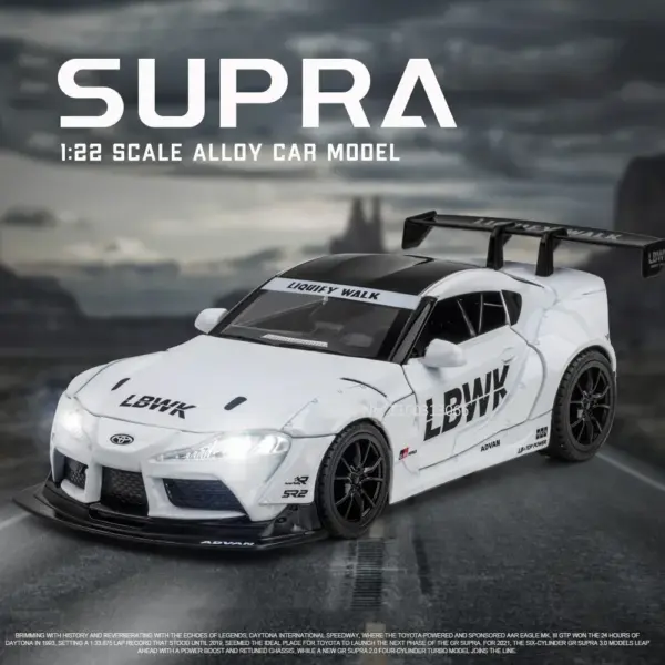 1:22 Toyota SUPRA Alloy Diecast Car Model