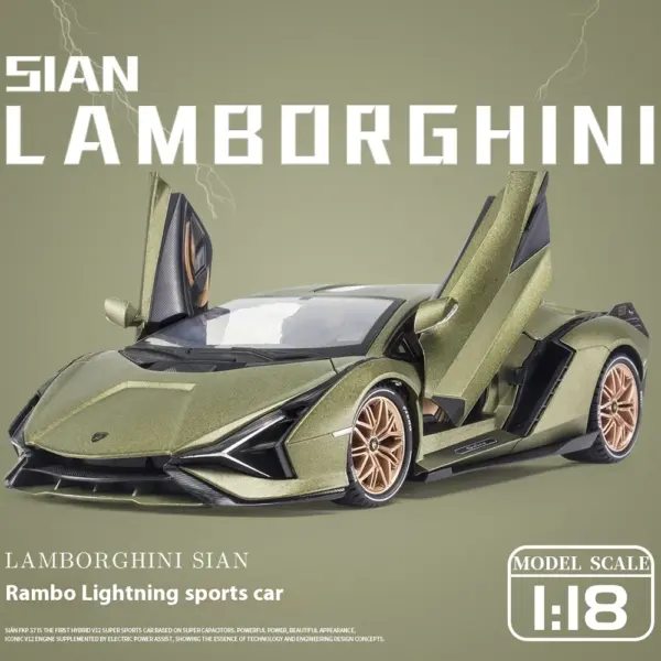 1/18 Scale Lamborghini SIAN Diecast Car Model