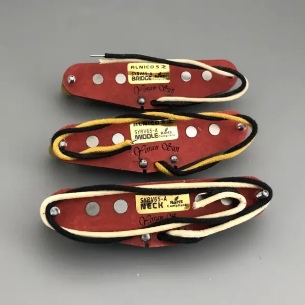 Vintage Alnico 5 SSS Guitar Pickups Set - Image 4