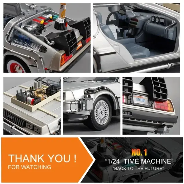 WELLY 1:24 Diecast DMC-12 DeLorean Model - Image 2