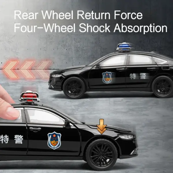 1:32 Diecast Honda Accord Police Car Model - Image 6