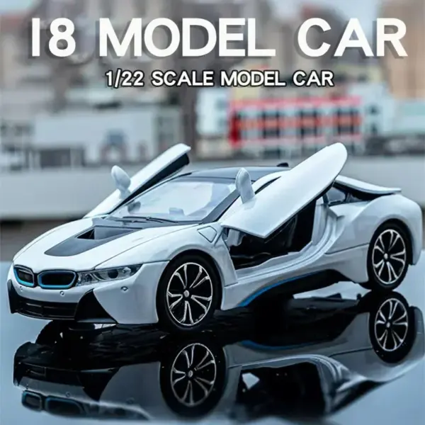 1:22 BMW i8 Diecast Model with Sound & Light - Image 2