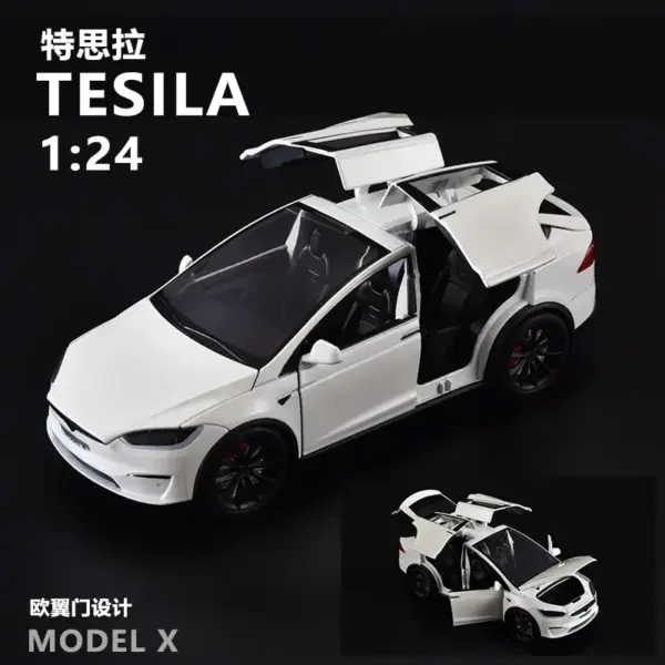 1:24 Tesla Model X Diecast Alloy Car Model