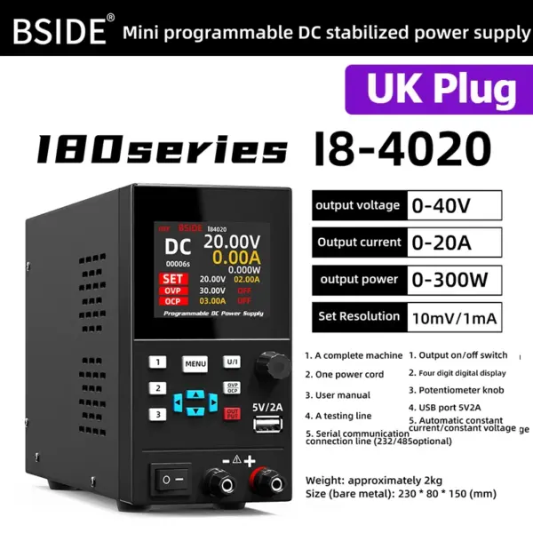 Programmable High Precision DC Power Supply 300W - Image 15