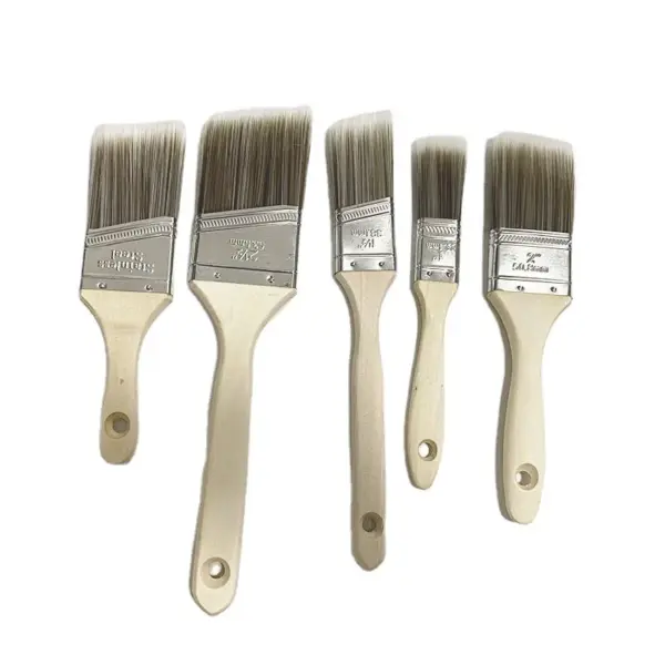 5pcs Wood Paint Brush Set for DIY Projects - Image 7