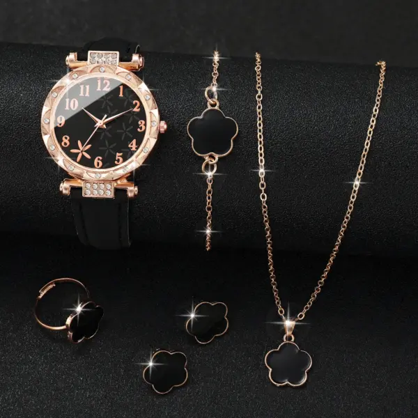 6PCS Women's Fashion Flower Jewelry Set - Image 3