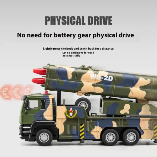 18cm Alloy Missile Launcher Toy Model - Image 5