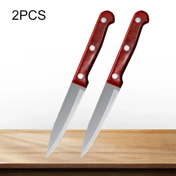 Stainless Steel Cleaver Kitchen Knife Set - Image 9