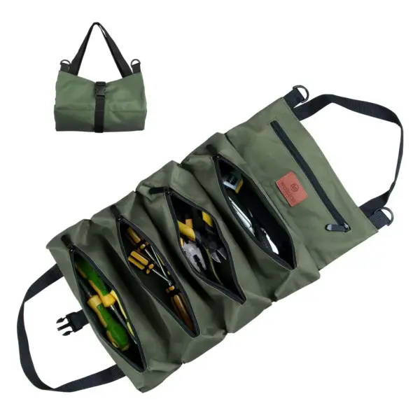 Multi-Purpose Tool Roll Organizer Bag - Image 9