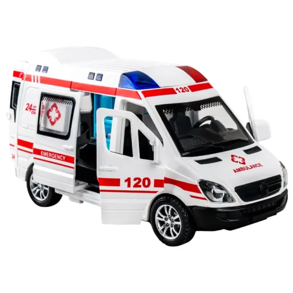 Inertia Pull-back Car Toy with Lights and Sound - Image 9