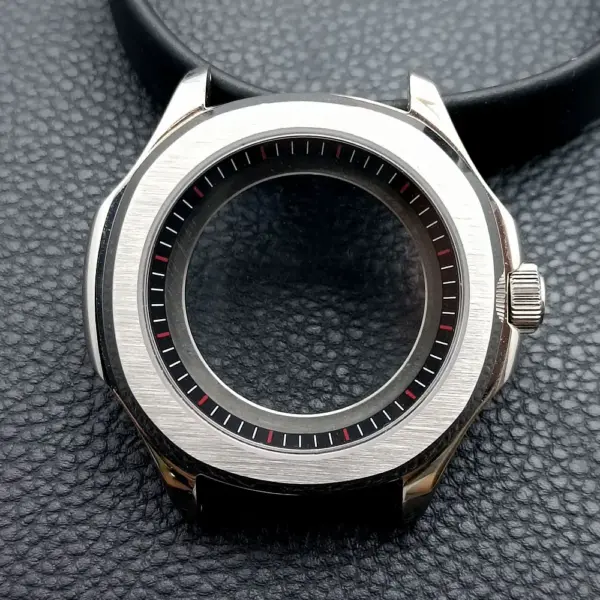 39.5mm Stainless Steel Watch Case with Sapphire Glass - Image 21