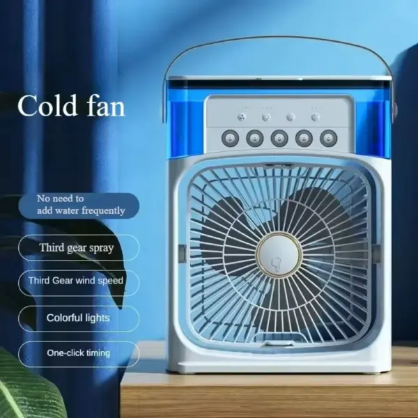 Portable USB Desktop Humidifier Fan with Timer - Image 4