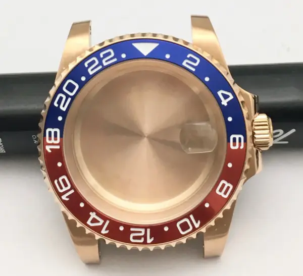 40mm Stainless Steel Rose Gold Watch Case - Image 17