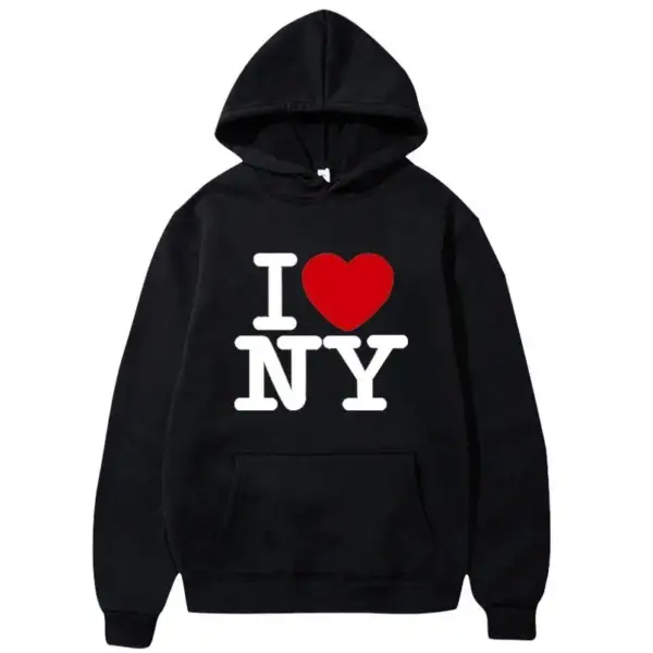 I Love NY Printed Hoodies for Men and Women - Image 3