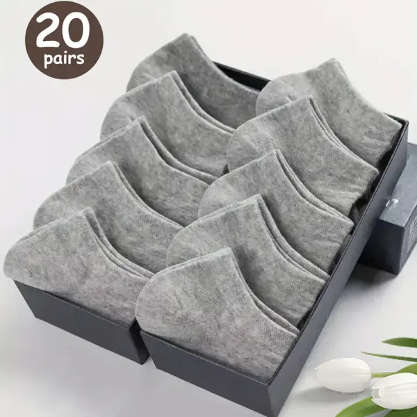 Men's Low Cut Ankle Socks - 5 Pairs - Image 17