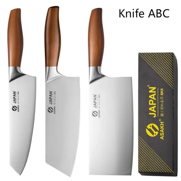 Japanese Stainless Steel Kitchen Knives Set - Image 8