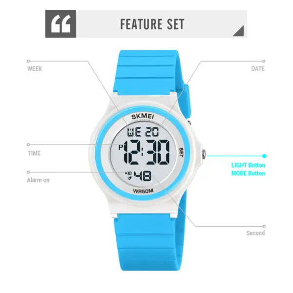 SKMEI 2303 Waterproof Kids Digital Watch - Image 5